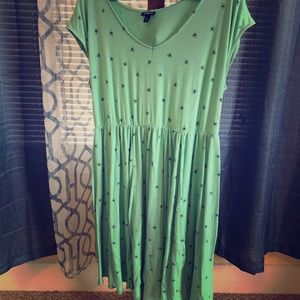 Bumblebee Print Skater Dress